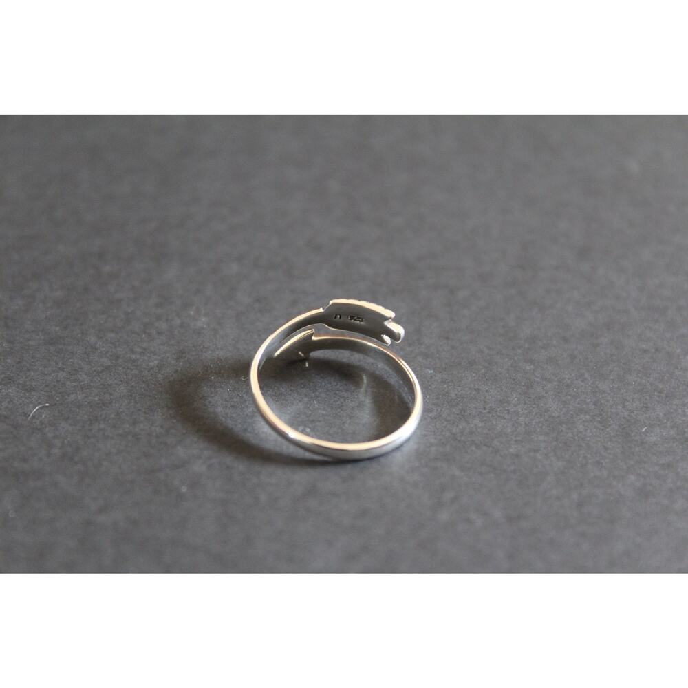 Sterling Silver Adjustable Ring - Arrow Ring, Sil… - image 5